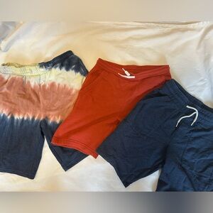 Colorful kids Shorts 3 pairs sizes 10-12 and 12-14